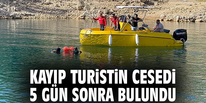Kayıp turistin cesedi 5 gün sonra bulundu