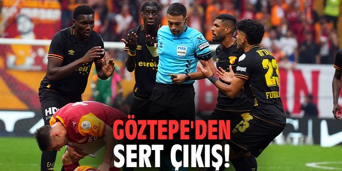 Göztepe'den sert çıkış!