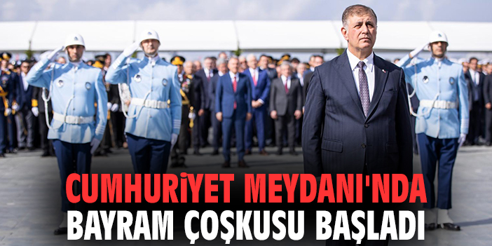 Cumhuriyet Meydanı'nda bayram çoşkusu başladı