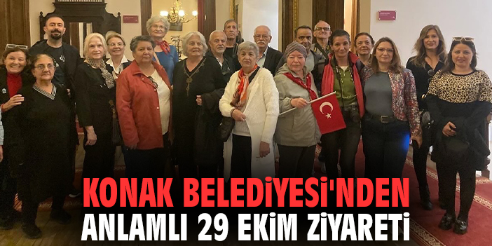 Konak Belediyesi'nden anlamlı 29 Ekim ziyareti