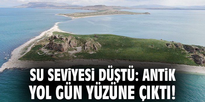 Su seviyesi düştü: Antik yol gün yüzüne çıktı!