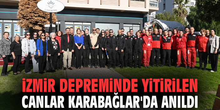 İzmir depreminde yitirilen canlar Karabağlar'da anıldı