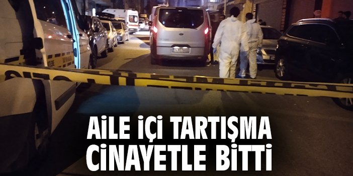 Aile içi tartışma cinayetle bitti