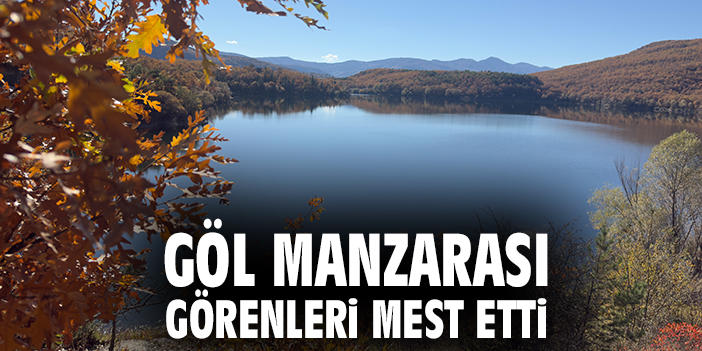 Göl manzarası görenleri mest etti