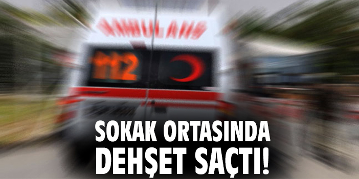 Sokak ortasında dehşet saçtı!