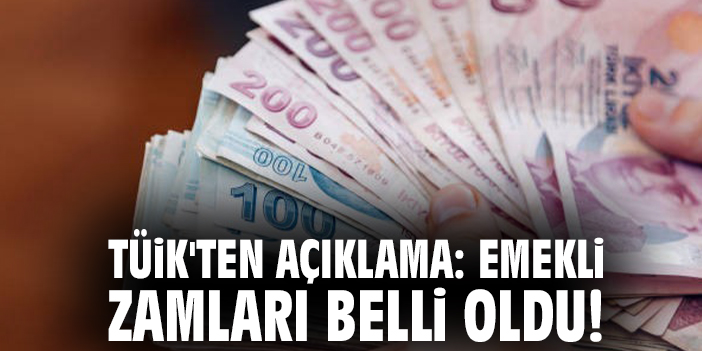 TÜİK'ten açıklama: Emekli zamları belli oldu!
