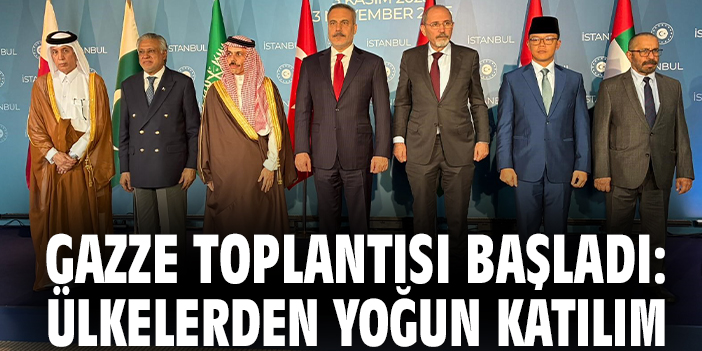 Gazze toplantısı başladı: Ülkelerden yoğun katılım
