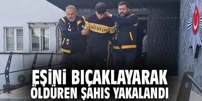 Eşini bıçaklayarak öldüren şahıs yakalandı