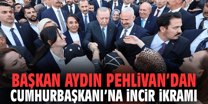 Başkan Aydın Pehlivan’dan Cumhurbaşkanı’na incir ikramı