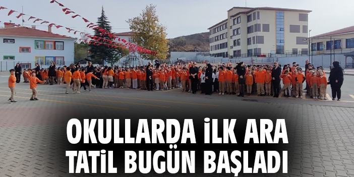Okullarda ilk ara tatil bugün başladı