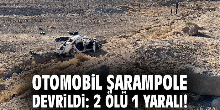 Otomobil şarampole devrildi: 2 ölü 1 yaralı!