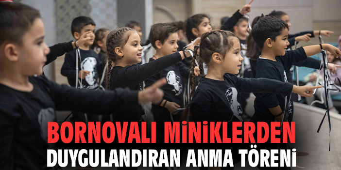 Bornovalı miniklerden duygulandıran anma töreni