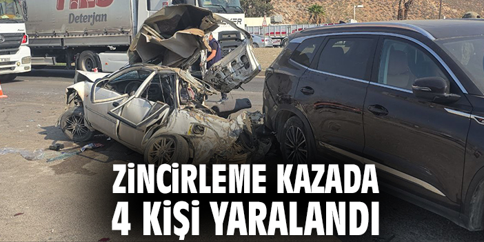Zincirleme kazada 4 kişi yaralandı