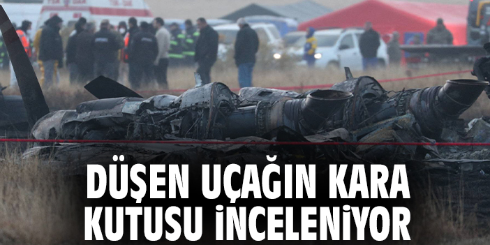 Düşen uçağın kara kutusu inceleniyor