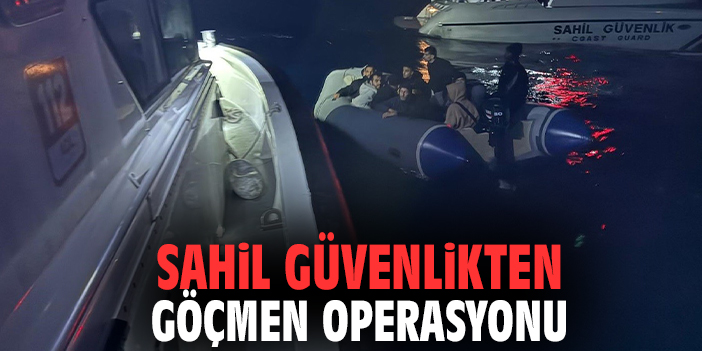 Sahil güvenlikten göçmen operasyonu