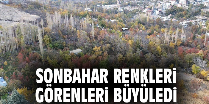 Sonbahar renkleri görenleri büyüledi