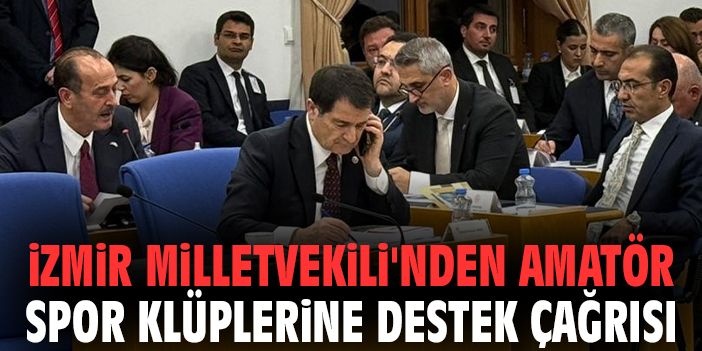 İzmir Milletvekili'nden amatör spor klüplerine destek çağrısı