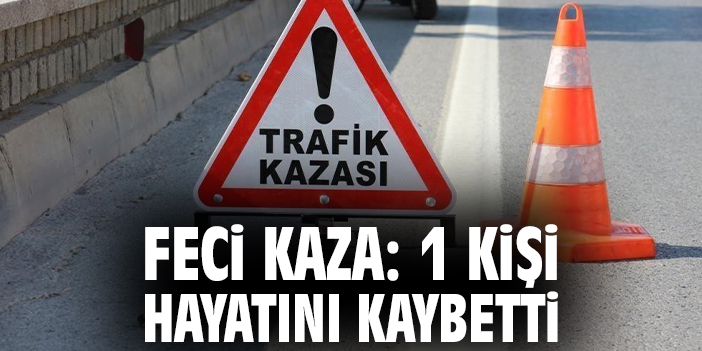 Feci kaza: 1 kişi hayatını kaybetti