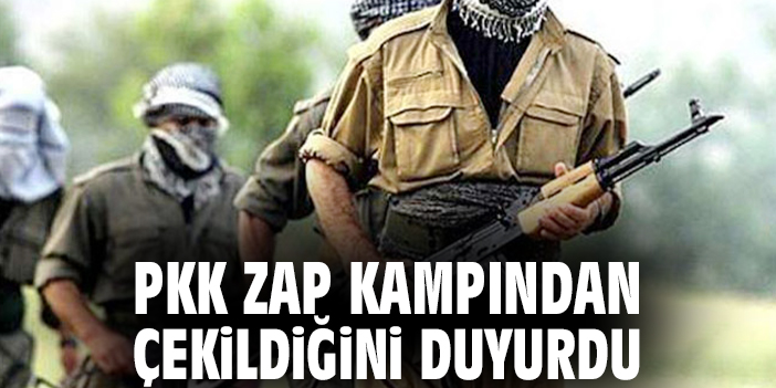 PKK Zap kampından çekildiğini duyurdu