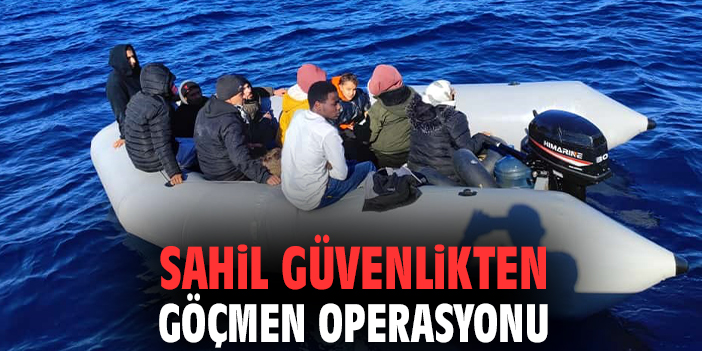 Sahil güvenlikten göçmen operasyonu