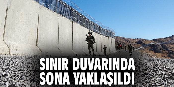 Sınır duvarında sona yaklaşıldı