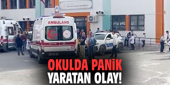 Okulda panik yaratan olay!