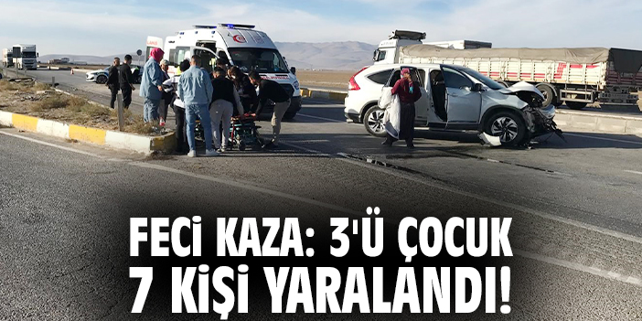 Feci kaza: 3'ü çocuk 7 kişi yaralandı!