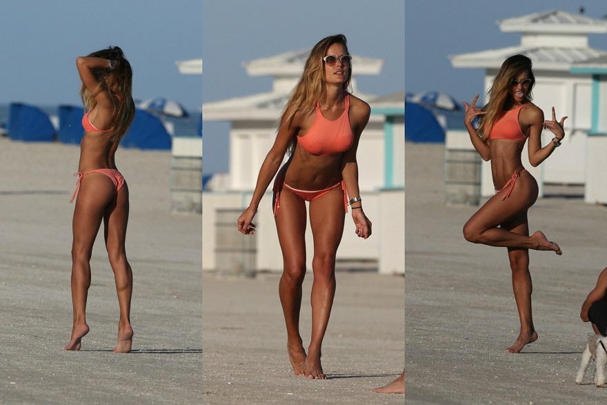 Miami'de tatile çıktı.