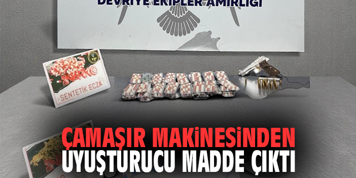 Polisi şok eden olay, çamaşır makinesinden uyuşturucu çıktı