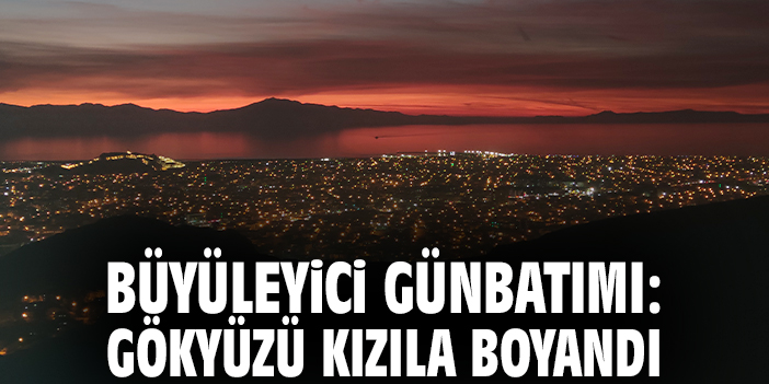 Büyüleyici günbatımı: Gökyüzü kızıla boyandı