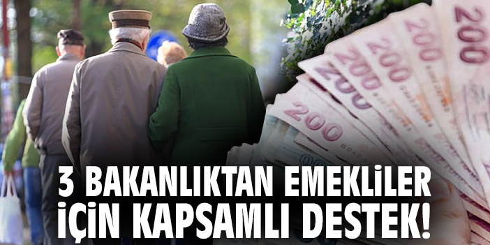 3 bakanlıktan emekliler için kapsamlı destek!
