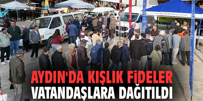 Aydın'da kışlık fideler vatandaşlara dağıtıldı