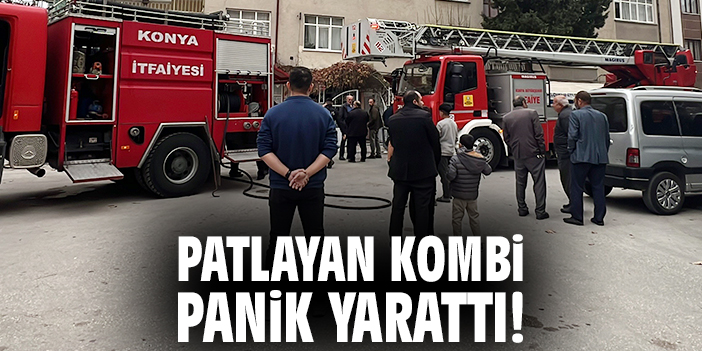 Patlayan kombi panik yarattı!