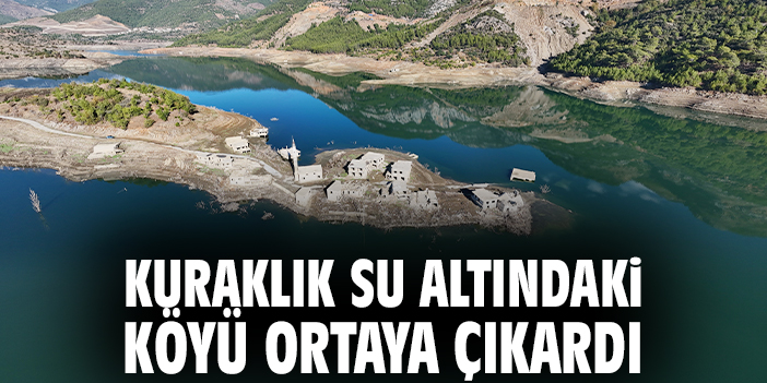 Kuraklık su altındaki köyü ortaya çıkardı