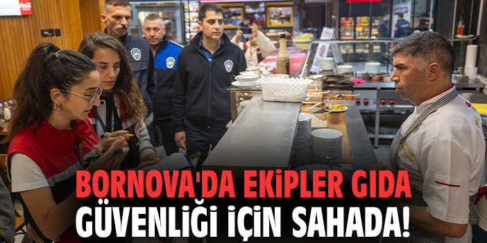 Bornova'da ekipler gıda güvenliği için sahada!