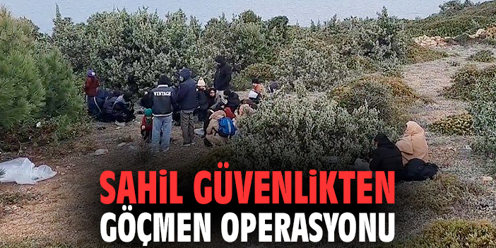 Sahil Güvenlikten göçmen operasyonu