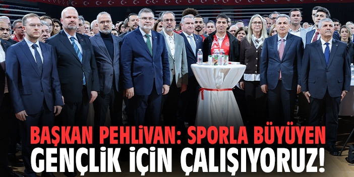 Başkan Pehlivan: Sporla büyüyen gençlik için çalışıyoruz!
