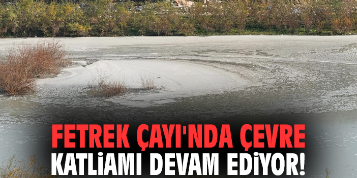 Fetrek Çayı'nda çevre katliamı devam ediyor!