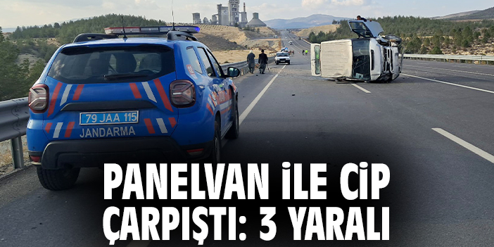 Panelvan ile cip çarpıştı: 3 yaralı