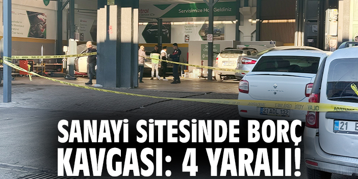 Sanayi sitesinde borç kavgası: 4 yaralı!
