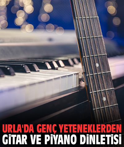 Urla'da genç yeteneklerden Gitar ve Piyano Dinletisi