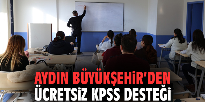 Aydın Büyükşehir’den ücretsiz KPSS desteği