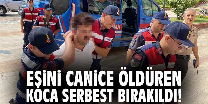 Eşini canice öldüren koca serbest bırakıldı!
