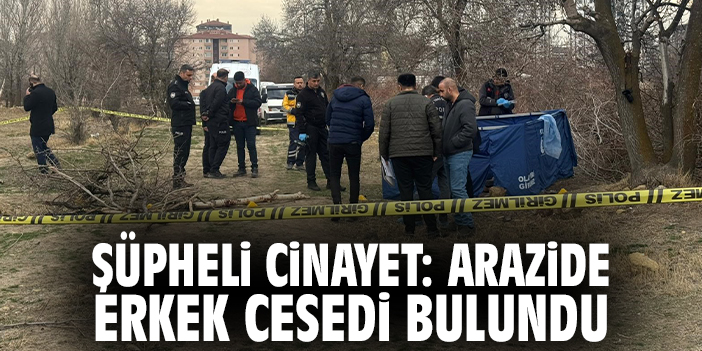 Şüpheli cinayet:  arazide erkek cesedi bulundu