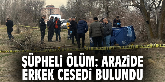 Şüpheli ölüm: Arazide erkek cesedi bulundu