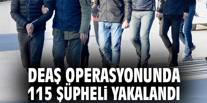 DEAŞ operasyonunda 115 şüpheli yakalandı