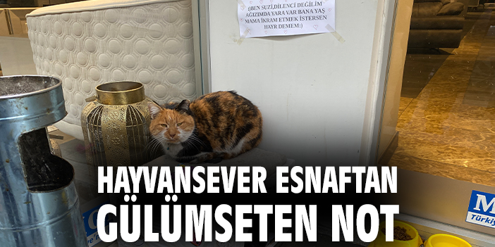 Hayvansever esnaftan gülümseten not