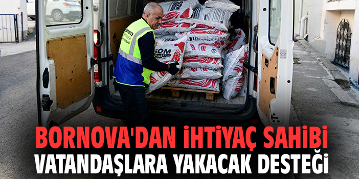 Bornova'dan ihtiyaç sahibi vatandaşlara yakacak desteği