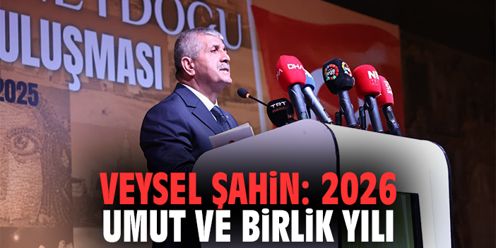Veysel Şahin: 2026 Umut ve Birlik Yılı