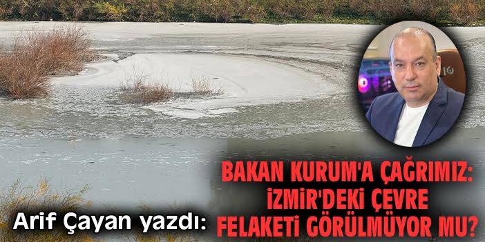 Bakan Kurum'a çağrımız: İzmir'deki çevre felaketi görülmüyor mu?